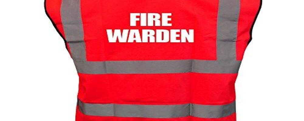 What is the purpose of a fire warden safety vest