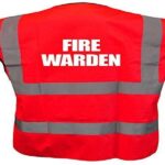 What is the purpose of a fire warden safety vest