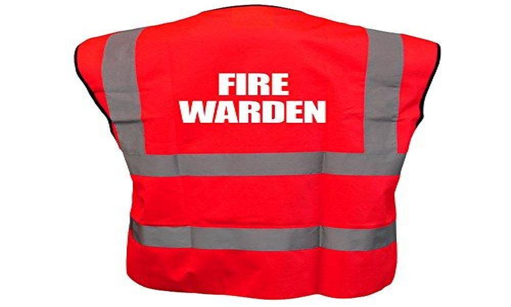 What is the purpose of a fire warden safety vest?